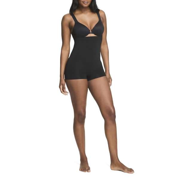 Pantalones cortos de cintura alta para niño Spanx Assets, muy negros, talla 2X