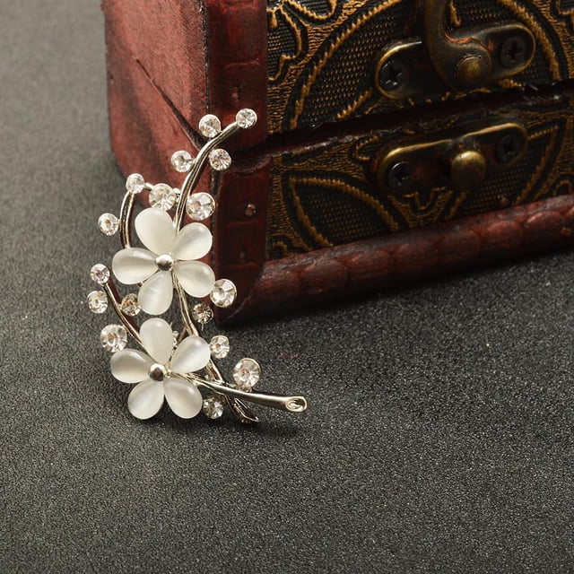 Pin de la broche Hugo Ópalo Plata Imitación Mujer