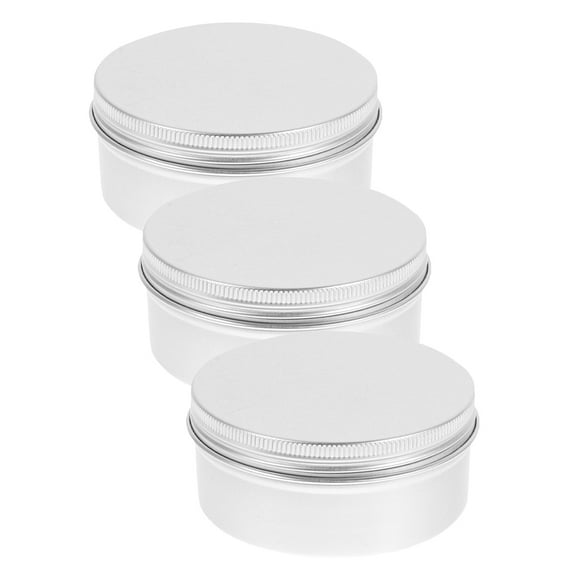 WHAMVOX 3 Pcs Homemade Soap Packaging Soap Aluminum Box .30X3.80X3.80CM Silver