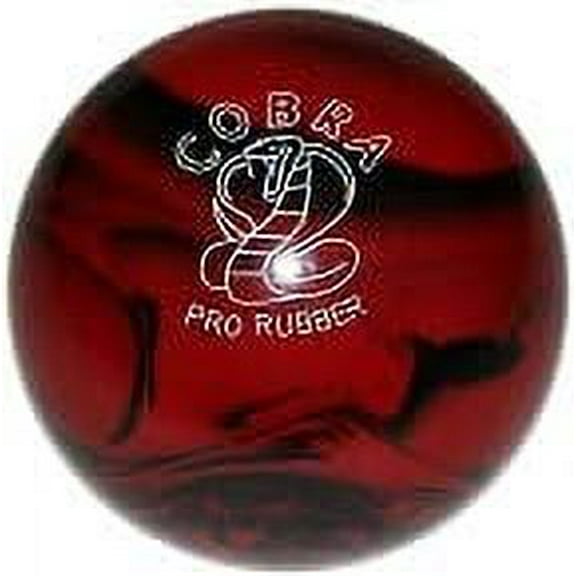 BuyBocceBalls New Listing - EPCO Candlepin Bowling Ball- Single - Cobra Pro Rubber - Red & Black (4 1/2 inch- 2lbs. 6oz.)