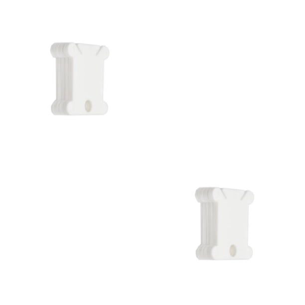 Toystoory Tablero de bobinado, bobinas de hilo dental, carrete de cable, comodidad de larga duración, simplemente usado, accesorios de tejer, Blanco 10 piezas 2piezas