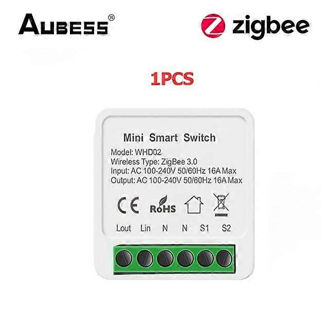 16A Smart Zigbee Switch 2-way Control Switch Mini Smart Breaker Tuya Smart