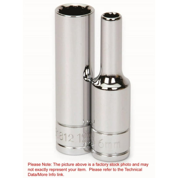 13/16" x 1/2" Drive 6 Point Deep Supertorque™ Socket, Chrome Finish. Not Suitable For Impact Use. Williams® USA # JHWSD-626