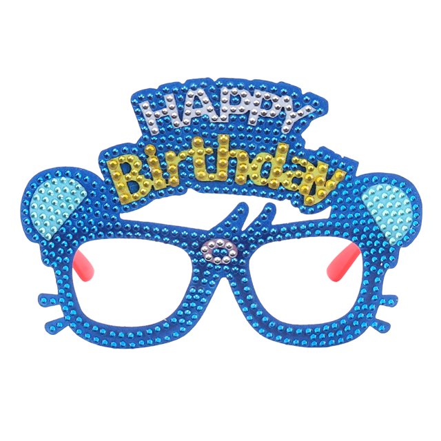 Adultos niños diamante pintura gafas DIY fiesta carnaval cumpleaños boda decoración Tmvgtek decoración de arte en el hogar
