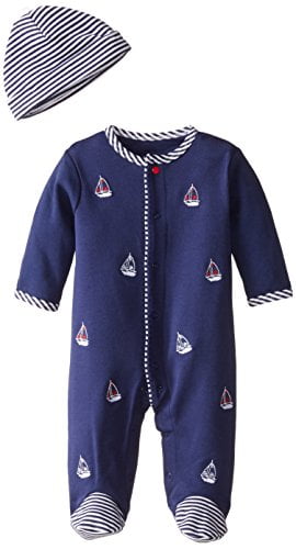 Little Me baby-boys Baby Footie and Hat