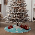 thumbnail image 4 of Balery Teal Mama Llama Printed Christmas Tree Skirt , Merry Christmas Party Christmas Tree Decoration,Adjustable Tree Skirt-30", 4 of 6