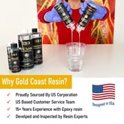 Gold Coast Supply 1 gal | Epoxy Resin Crystal Clear for Art Making Non-Toxic UV Resistant