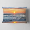 thumbnail image 2 of Designart 12" x 20" Multi-color Sea Shore Polyester Throw Pillow, 2 of 5