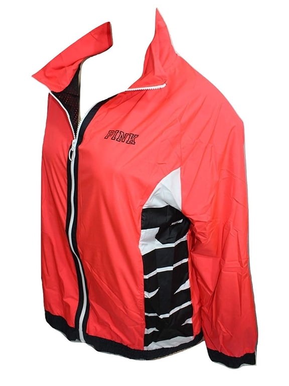 Pink Anorak Windbreaker Jacket XS/Small Neon Coral NWT