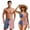 American Flag, variant on XYZCANDO Couple Matching Beach Set Men Board Shorts Women Drawstrings Bikini High Waisted Bathing Suit Tiger Stripes Matching Swimwear Hawaiian Style Vacation Outfit for Beach Pool Honeymoon Travel
