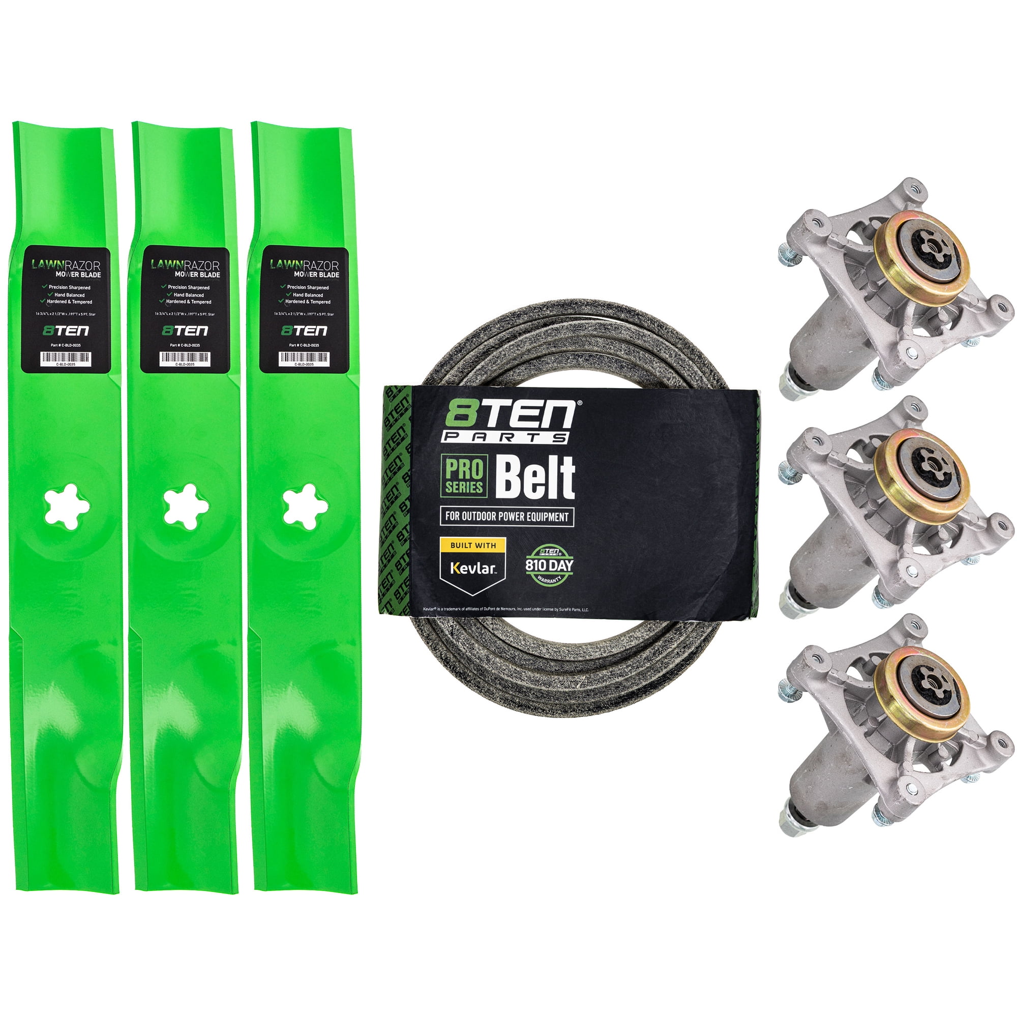 8TEN Blade Spindle Kit for Ariens Gravely Zoom 1840 1540 1740