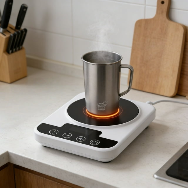 BotaniNest Portable Warming Plate With Fast Heating For Home Desk Use