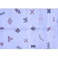 thumbnail image 1 of Ahgly Company Machine Washable Indoor Rectangle Solid Blue Modern Area Rugs, 7' x 10', 1 of 4