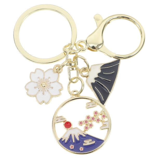 Keychain Cute Floral Pendant Charm for Backpack Purse Accessory Japanese Design 8.50X2.90X1.00CM 1Pack