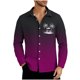 thumbnail image 2 of Blusa y camisa de manga larga con cuello vuelto para hombre, estilo casual, a la moda, con botones estampados, blusa de manga larga con cuello vuelto, camisetas de poliéster para hombre, 2 of 5