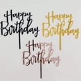 thumbnail image 5 of Acrylic Happy Birthday Cake Topper Set, 10 Pieces Rose Gold Party Dessert Decorations for Festive Celebrations and Bakery Projects, 5 of 8