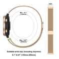 thumbnail image 5 of 18mm Metal Magnetic Bands for Garmin Venu 3S / Venu 4 41mm / Venu 2S / Vivoactive 4S / Vivomove 3S / Forerunner 265s/255s Watch Bands, Stainless Steel Metal Replacement Wristband Strap for Women Men, 5 of 7