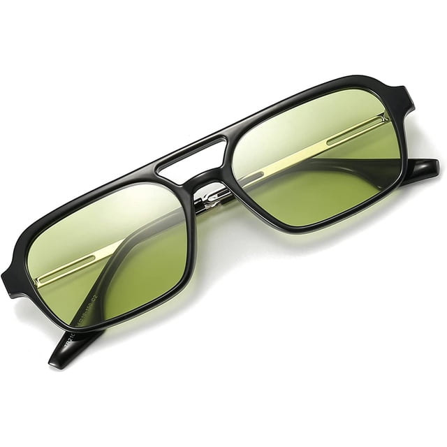 Gafas de sol de aviador polarizadas cuadradas para mujer y hombre, gafas de sol vintage