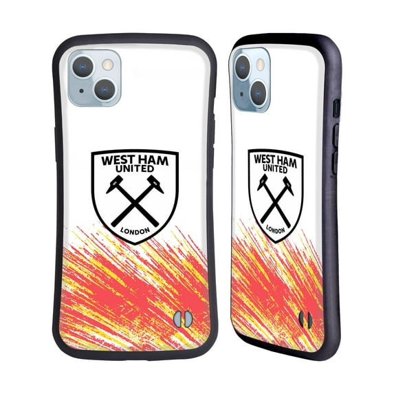 Head Case Designs Officially Licensed West Ham United FC 2022/23 Crest Kit Third Hybrid Case Compatible with Apple iPhone 14 Plus
