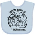 thumbnail image 3 of Inktastic Summer Vacation Mode Myrtle Beach South Carolina Boys or Girls Baby Bib, 3 of 4
