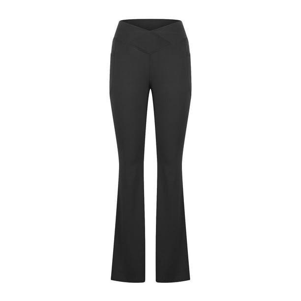 TIMIFIS Bootcut Yoga Pants with Pockets for Women High Waist