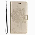 thumbnail image 1 of Wallet Case For Huawei P Smart 2018 2019 2020 2021 P8 P9 P20 P30 P40 Lite Pro 2017 Cute Cat Tree Card Slots Protect Cover D06F Gold For P30 Pro, 1 of 6