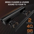 thumbnail image 3 of Barra de sonido Saiyin de 43 cm para Smart TV Bluetooth 5.3/óptica/AUX, 3 of 6