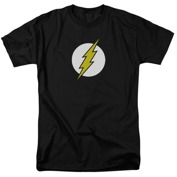 DC Comics Flash Flash Logo S/S Adult 18/1 Black