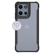 onn Dual-Layer Phone Case for Motorola moto g (2026) - Clear/Black