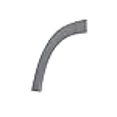 thumbnail image 3 of 2014 2015 2016 2017 2018 Compatible with Ram Promaster 1500 2500 3500 Front Door Flare Trim Molding Right Passenger Side, 3 of 4