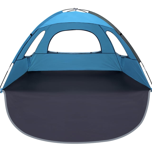 Carpa de playa WhiteFang, parasol portátil para 6 personas, UV50+