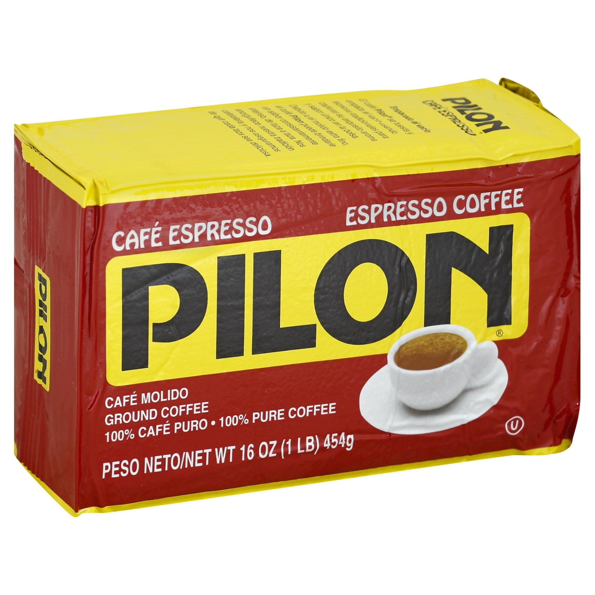 Café Pilon Espresso Ground Coffee Canister, 36 Ounce
