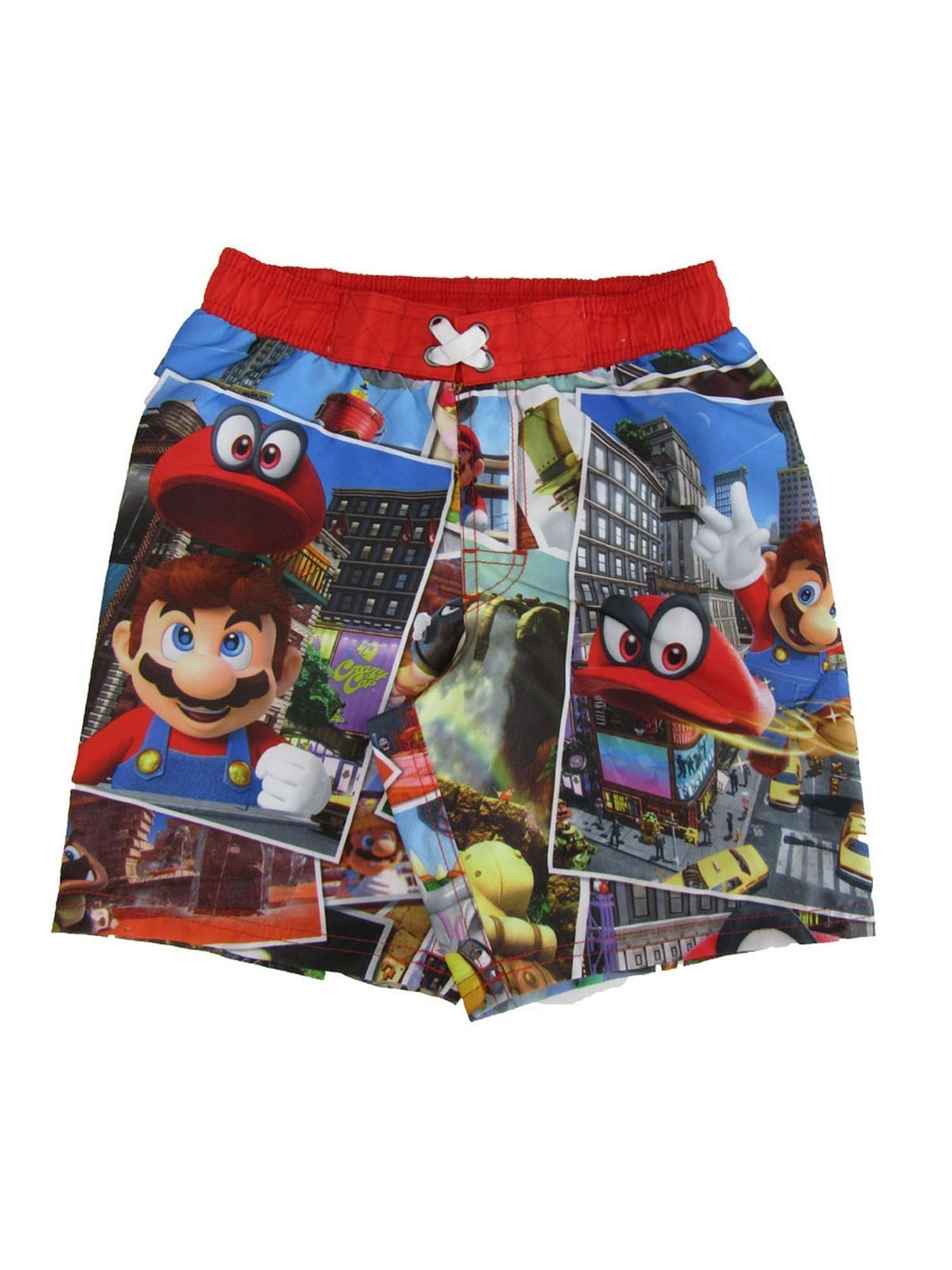 super mario brothers swim trunks