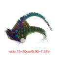 thumbnail image 5 of CIYISON Cute Sweet Girls Crystal Peacocks Feather Hair Clip Sparkling Fairy Hair Clip, 5 of 8
