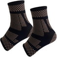 thumbnail image 6 of 1 Pair Copper Infused Ankle Braces Foot Support Compression Sleeves for Men and Women, Ankle Stabilizer for Fasciitis, Sprained, Sports Protection, 6 of 6