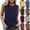 Navy, variant on Women Summer Casual Tank Tops Athletic Loose Crewneck Solid Color Sleeveless Tshirts Trendy Comfy Stretch Soft Sports Camisole