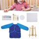 thumbnail image 4 of Juego De Pintura Acrílica, Mezcla De Colores, Portátil, Práctico, Seguro, Saludable, Para Niños, Juego De Pintura Acrílica Para Educación Temprana ANGGREK Azul, 4 of 8