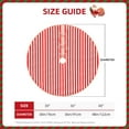 thumbnail image 2 of Balery Red And White Stripes Printed Christmas Tree Skirt , Merry Christmas Party Christmas Tree Decoration,Adjustable Tree Skirt-30", 2 of 6