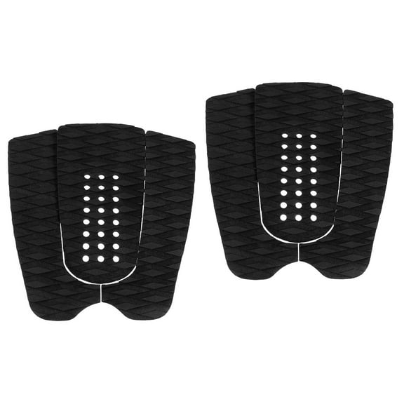 Set of 2 Surfboard Skid Pad Boards Surfboards Hydrofoil Black