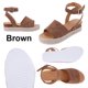 thumbnail image 5 of Sandalias Con Correa Hebilla Zapatos Playa Casuales Diarios Cuero PU para Mujer, 5 of 9