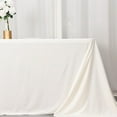 thumbnail image 4 of BalsaCircle 90x156 in Ivory Scuba Polyester Rectangle Tablecloth Party Events Reception Decorations Supplies, 4 of 8