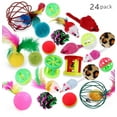 thumbnail image 2 of Flmtop 24Pcs/Set Funny Cat Stick Creative Interactive Kitten Toy Pet Teaser Bell Balls, 2 of 8