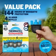 (2 pack) Thermacell E-ZoneGuard Rechargeable Mosquito Repellent Refill 144-Hour Pack