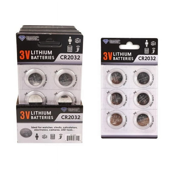 Diamond Visions 6010947 Button Battery - Pack of 6