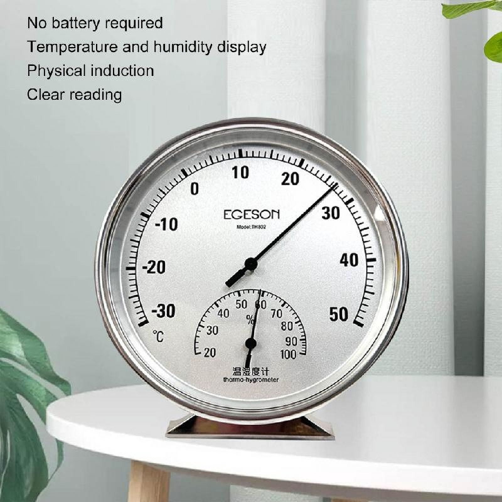 Precisions Thermometers & Hygrometer with Wide Temperature Humidity Ranges Upgrades for Home Garden Patio Sauna Room