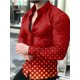 thumbnail image 1 of Camisa de lujo a la moda para hombre, con solapa y botones, color dorado, morado y azul, informal, con estampado de manga larga, cárdigan de fiesta para hombre, talla grande, 1 of 6