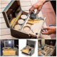 thumbnail image 2 of Bamboo Storage Box With Removable Tray Removable Divider Wooden Storage Box With Lock mt, 2 of 5