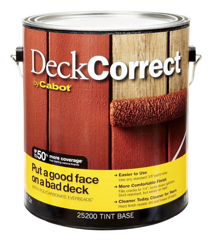 1 gal Cabot Stains 25200 Tint Base Deck Correct Deck Coating