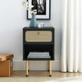 thumbnail image 2 of Nightstand Side End Table, Black, Wood, Bedroom Living, Modern Contemporary HB35721, 2 of 7