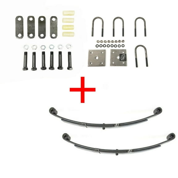 SOUTHWEST WHEEL USA Made 2,000 lbs. Trailer Axle Suspension Kit Incl. Leaf Springs, Shackle & U-Bolt kit